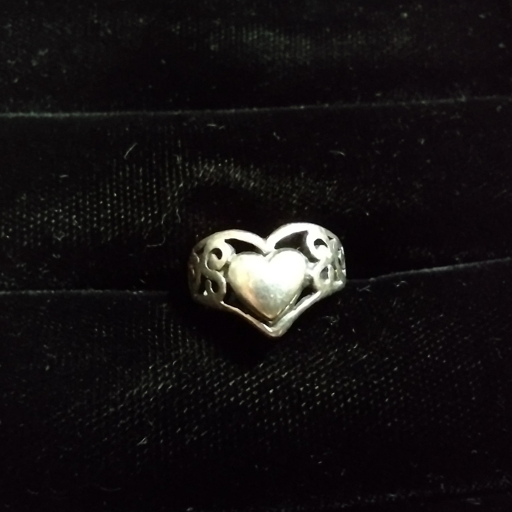 Silver Heart Ring - image 1